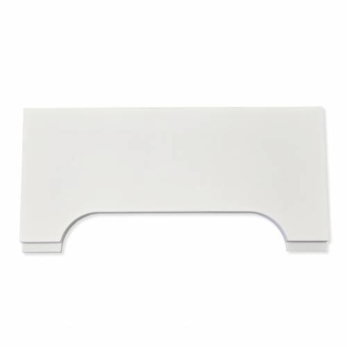 Nóżkozaślepki PEŁNE do profilu aluminiowego 160mm BIAŁE komplet - wysokość 77 mm - PCV - 2szt